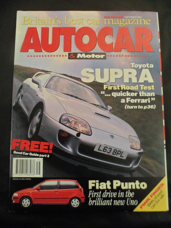 Autocar - 1 September 1993 - Toyota Supra