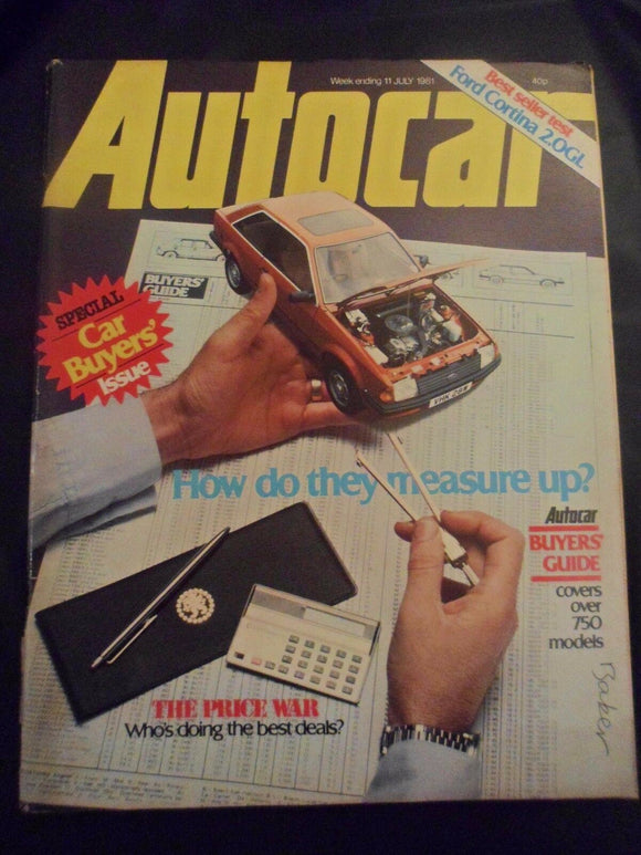 Autocar - w/e 11 July 1981 -  Ford Cortina