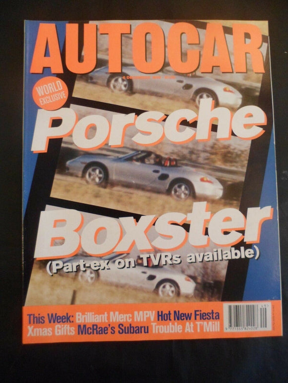 Autocar - 6 December 1995 - Porsche Boxster - Fiesta Si - Corsa sport - Punto