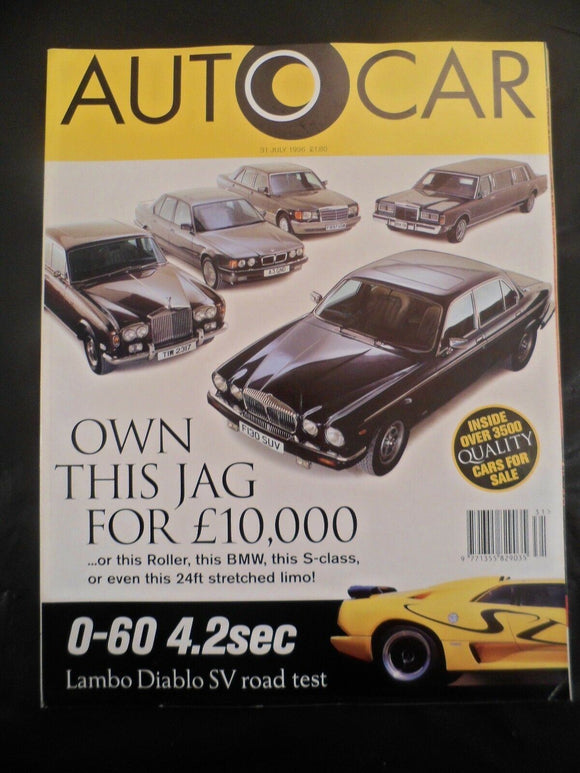 Autocar - 31 July 1996 - Lamborghini Diablo SV