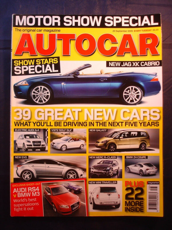 Autocar - 20th September 2005 - Jaguar XK - BMW M3 vs Audi RS4