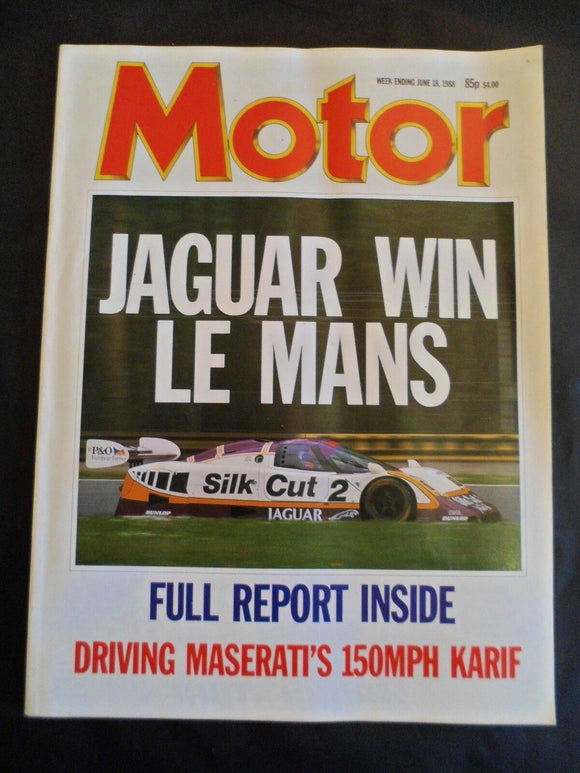 Motor - 18 June 1988 - Maserati Karif - Jaguar Le Mans