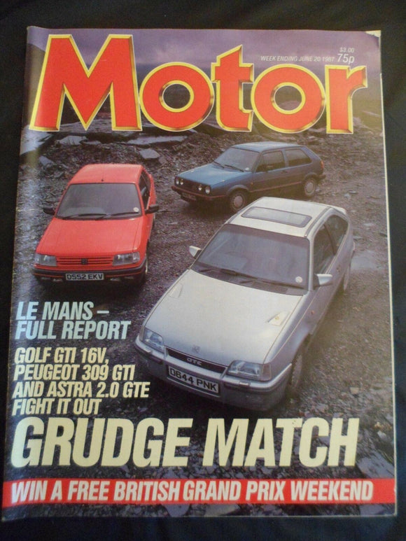 Motor -20 June 1987 - Golf GTi - 309 GTI - Astra GTE -