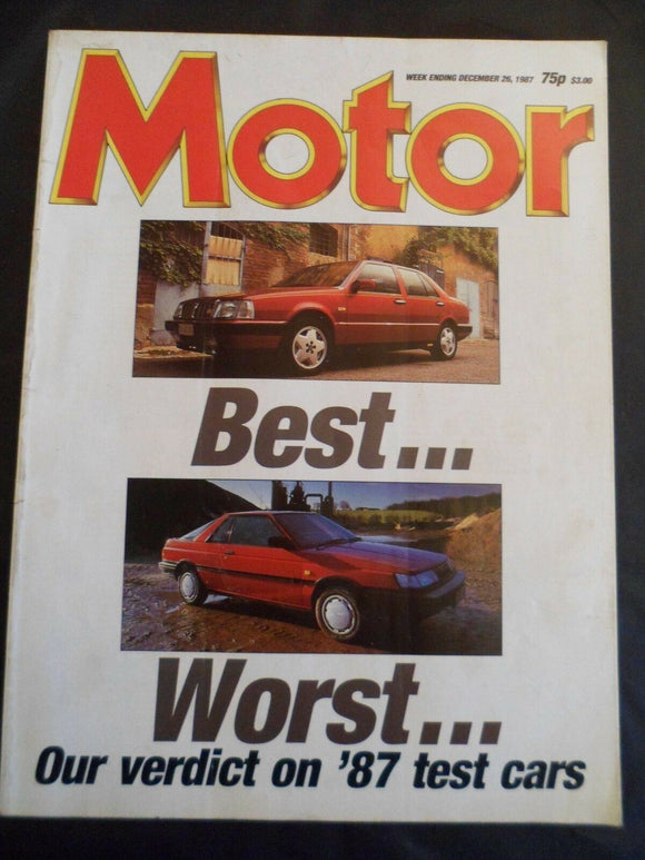 Motor - 26 December 1987 -  Honda Civic CRX