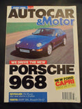 Autocar - 7 August 1991 - Porsche 968 - BMW 320 - Clio