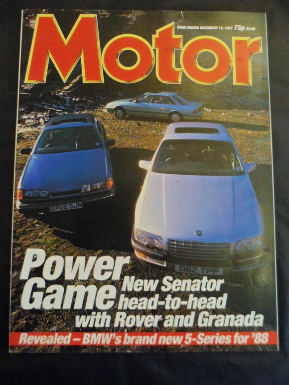 Motor - 12 December 1987 - Senator - Granada - 5 series - Rover