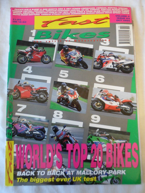 Fast Bikes - October 1994 - Worlds top 20 bikes
