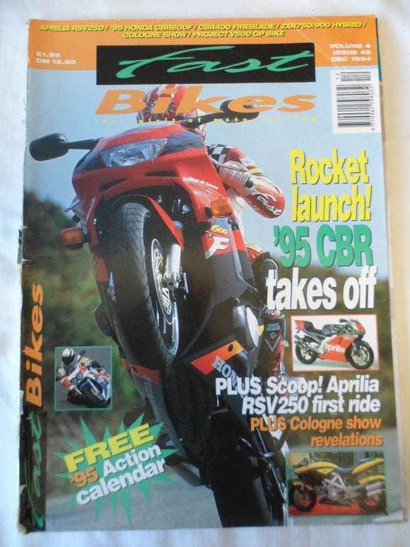 Fast Bikes - December 1994 - Aprilia RSV 250 - CBR -