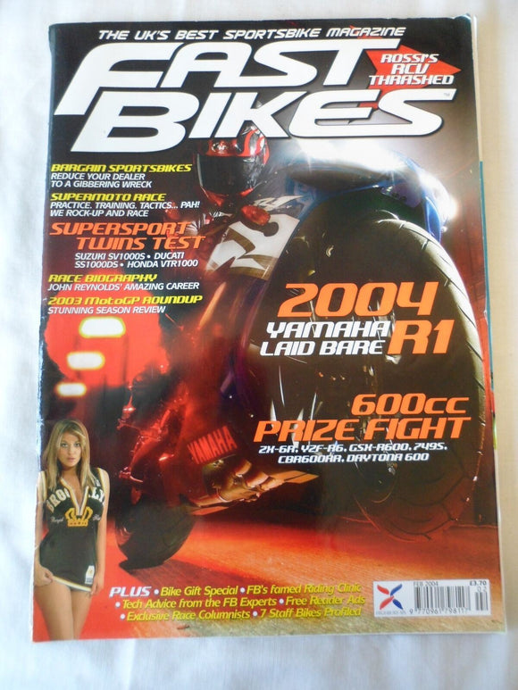Fast Bikes - February 2004 - R1 - Supersport twins test