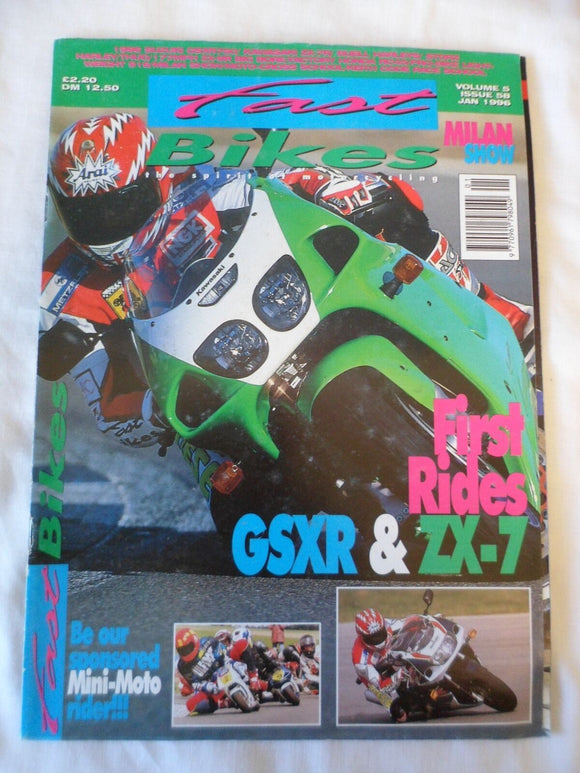 Fast Bikes - January 1996 -  GSXR - ZX 7