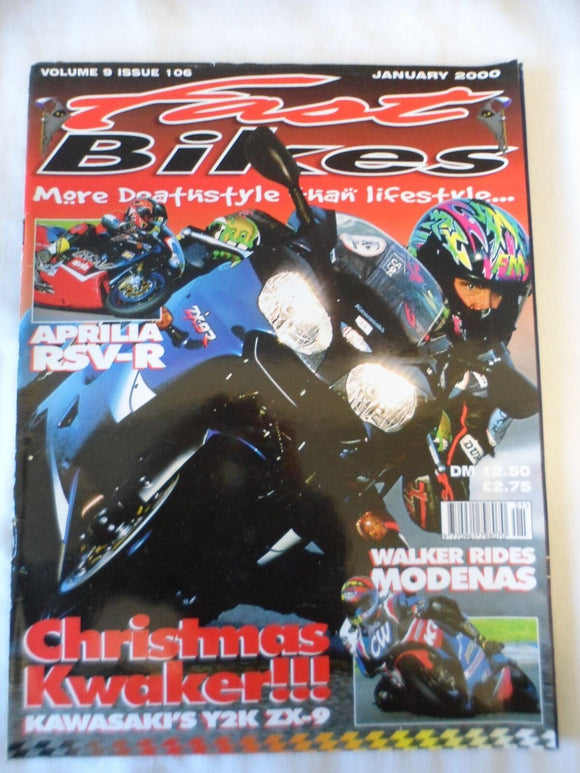Fast Bikes - January 2000 - ZX 9 - Modenas - RSV R