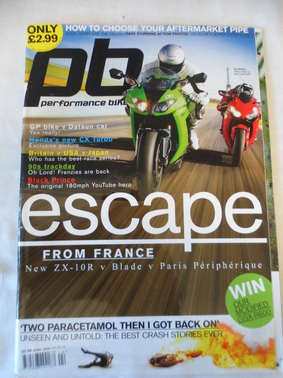 Performance Bikes - April 2008 - ZX 10r - V special -
