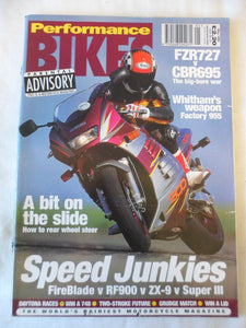 Performance Bikes - May 1995 - Fireblade v RF900 v ZX9 v Super III