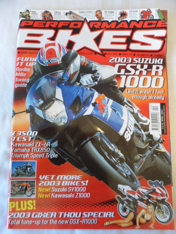 Performance Bikes - April 2003 - GSX R1000 tune