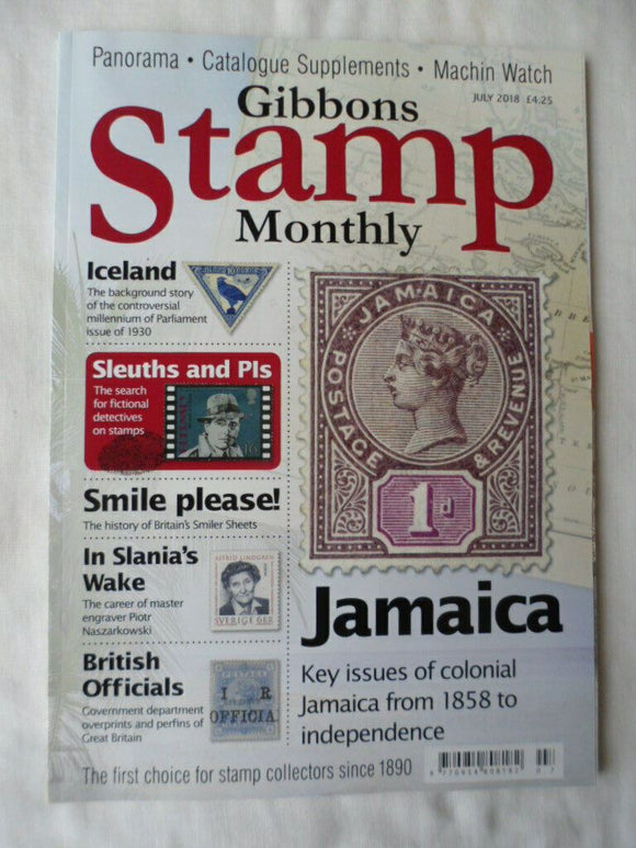 Stanley Gibbons stamp monthly magazine -  July 2018