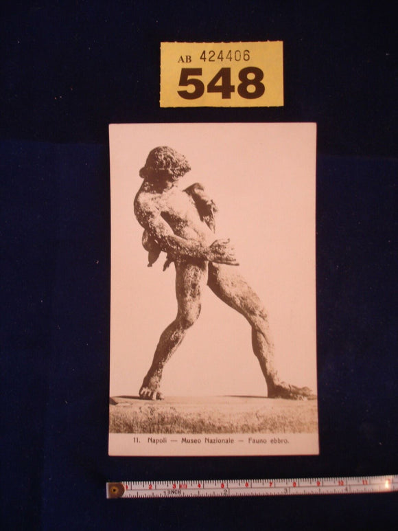 Postcard - Napoli - Museo Nazionale - Fauno Ebbro - 11