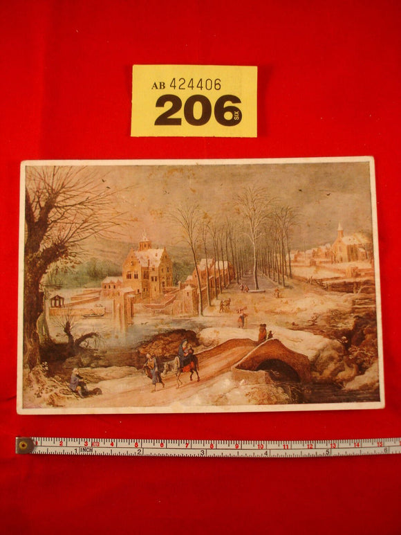 Postcard - Landscape with the flight into Egypt