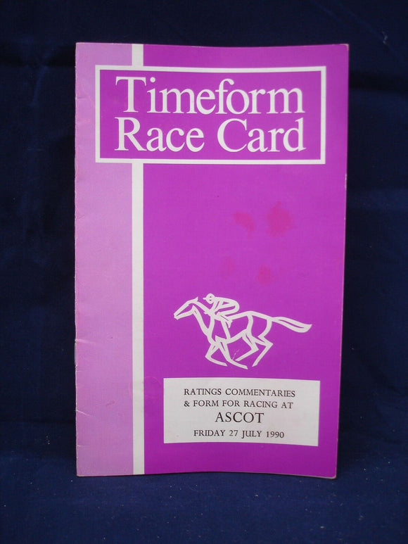 Horse racing - Timeform Race Card - Ascot - 27th July 1990