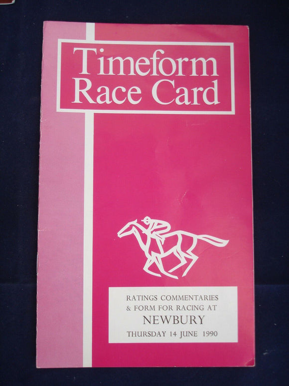 X - Horse racing - Timeform Race Card - Newbury - 14 June 1990
