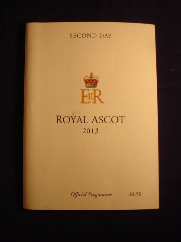 X - Horse racing - Race Card - Ascot - Royal Ascot 2013 - Second day