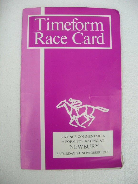 X - Horse racing - Timeform Race Card - Newbury - 24 November 1990