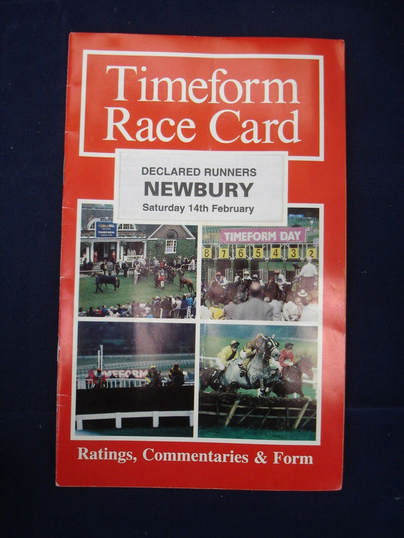 X - Horse racing - Timeform Race Card - Newbury - 14 February 1998