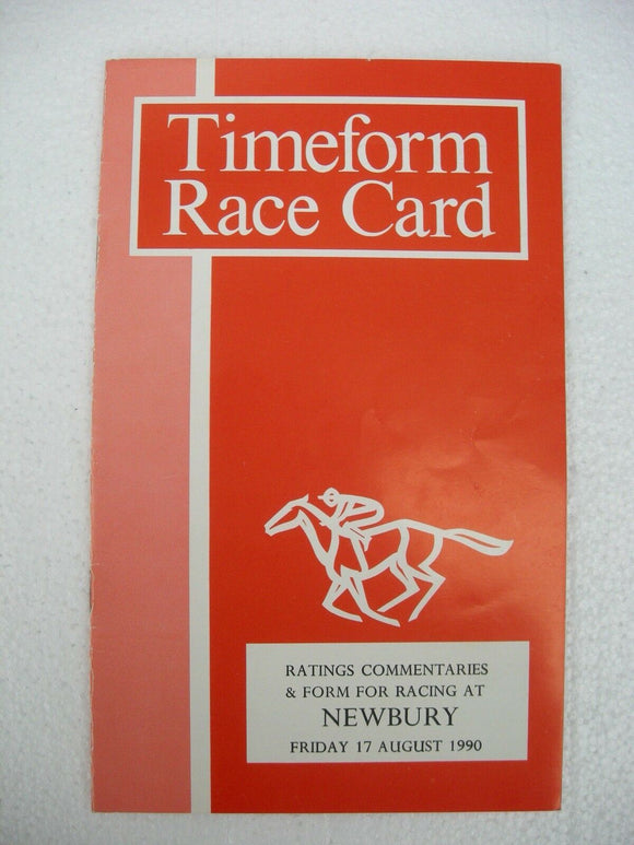 X - Horse racing - Timeform Race Card - Newbury - 17 August 1990
