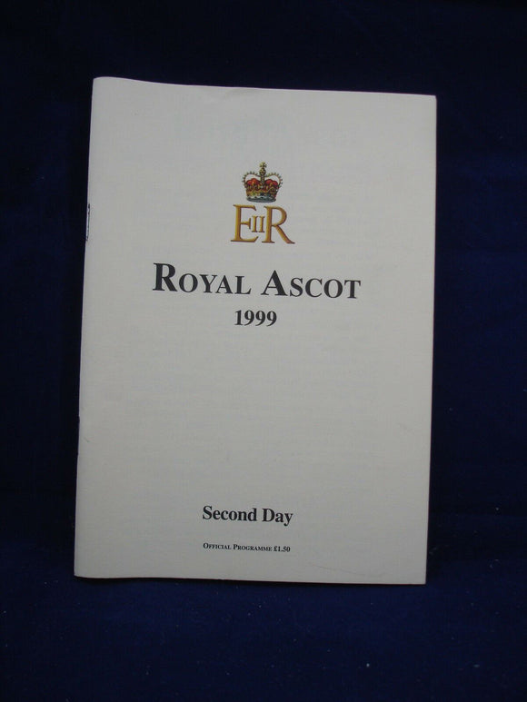 Horse racing - Race Card - Royal Ascot - Second day 1999