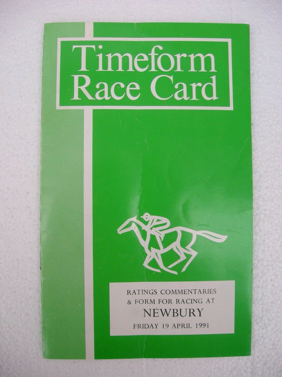 X - Horse racing - Timeform Race Card - Newbury - 19 April 1991