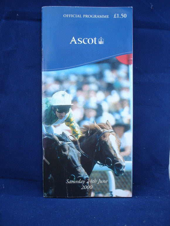 Horse racing - Race Card - Ascot - 24th June 2000