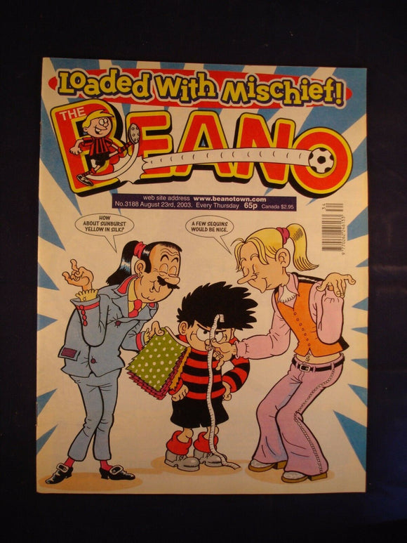 P - Beano Comic # 3188 - 23rd August 2003  -