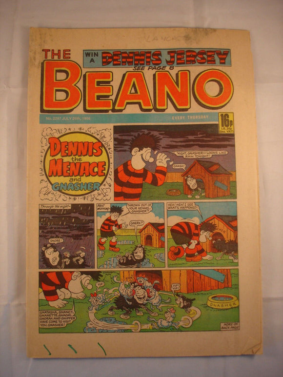 Beano Comic - 2297 - July 26th 1986