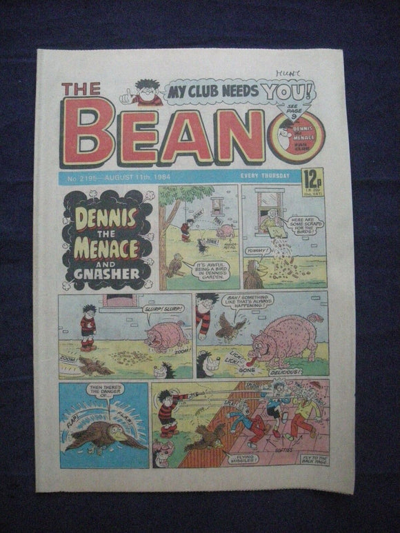 * Beano Comic - 2195 - August 11 1984