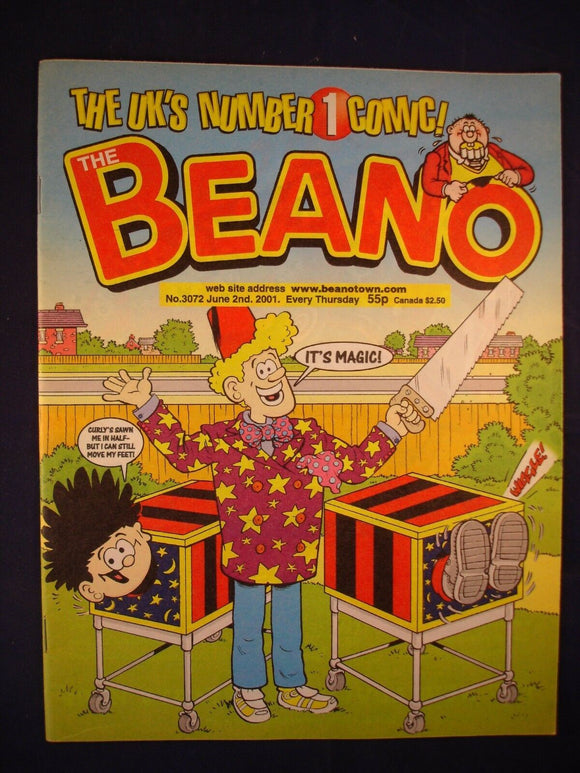 P - Beano Comic # 3072 - 2nd June 2001  -