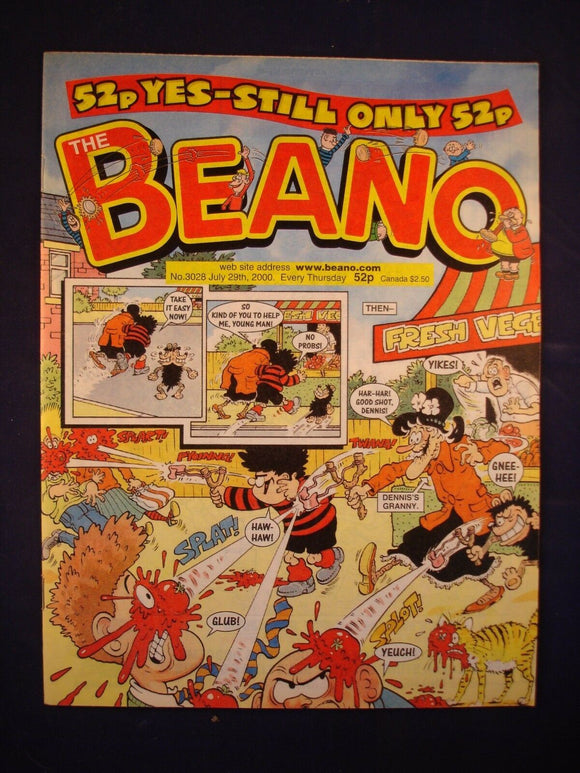 P - Beano Comic # 3028 - 29th July  2000  -