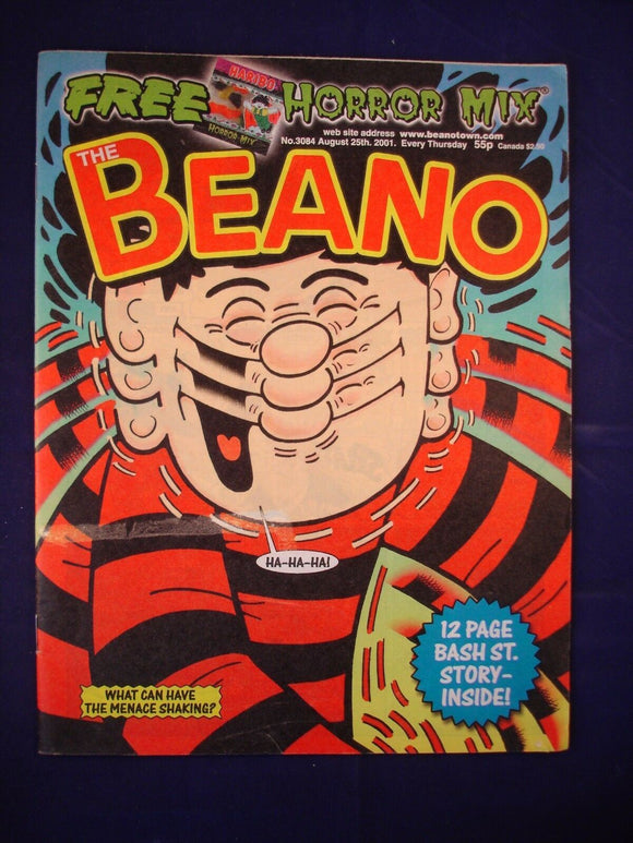 P - Beano Comic # 3084 - 25th August 2001  -