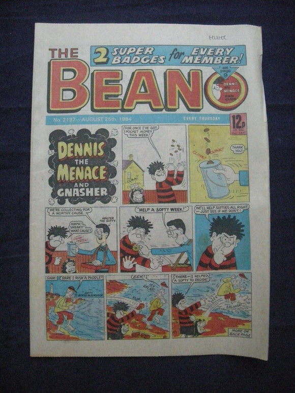 * Beano Comic - 2197 - August 25 1984