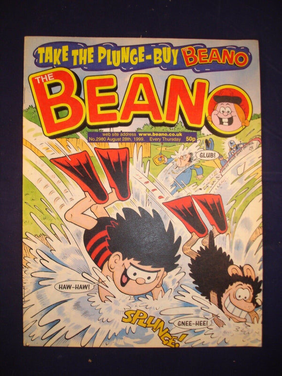 P - Beano Comic # 2980 - 28th August 1999  -