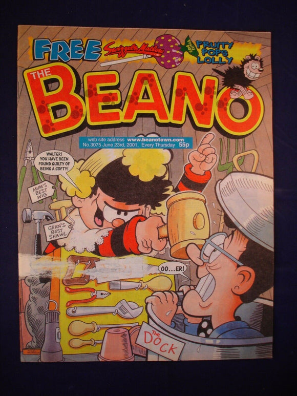 P - Beano Comic # 3075 - 23rd June 2001  -