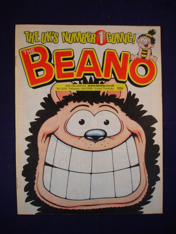 P - Beano Comic # 3004 -  12th February 2000  -