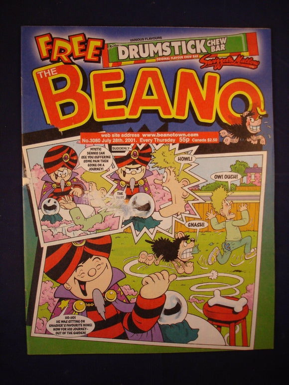 P - Beano Comic # 3080 - 28th July 2001  -