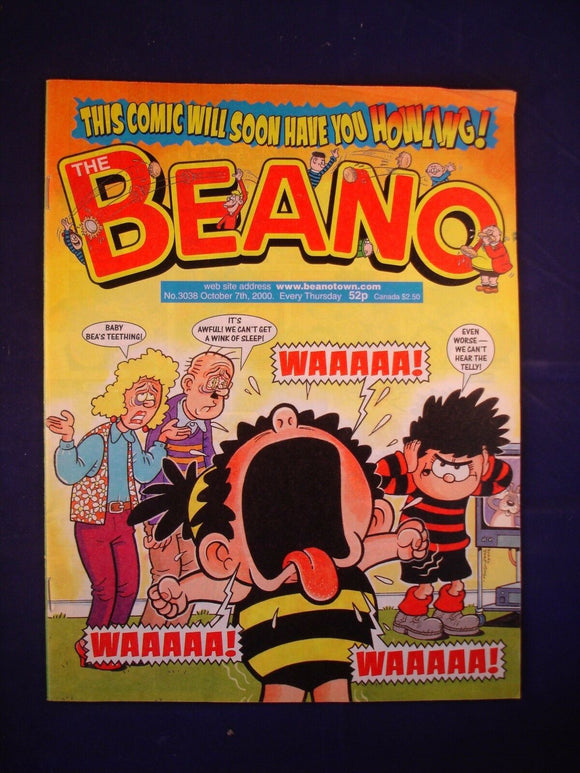 P - Beano Comic # 3038 - 7th October 2000  -