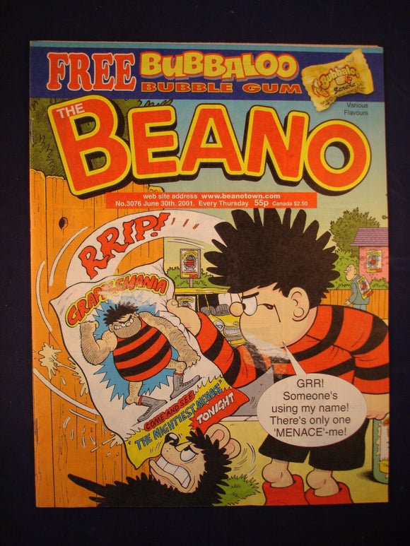 P - Beano Comic # 3076 - 30th June 2001  -