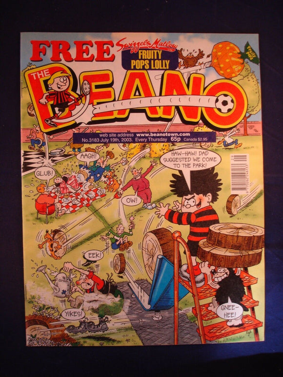 P - Beano Comic # 3183 - 19th July 2003  -