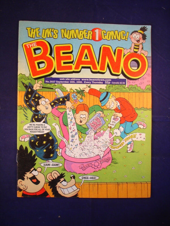 P - Beano Comic # 3037 - 30th September 2000  -
