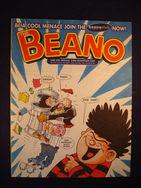 P - Beano Comic # 3157 - 18th January 2003  -