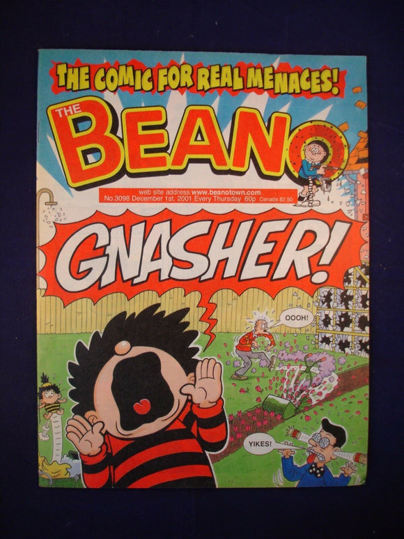 P - Beano Comic # 3098 - 1st December 2001  -
