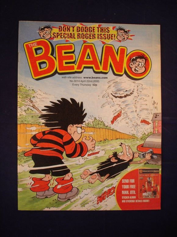 P - Beano Comic # 3014 -  22nd April 2000  -
