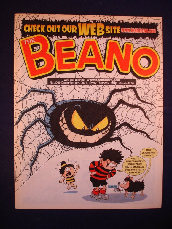 P - Beano Comic # 3099 - 8th December 2001  -
