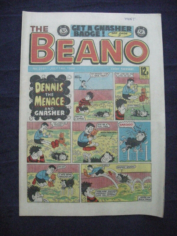 * Beano Comic - 2191 - July 14 1984